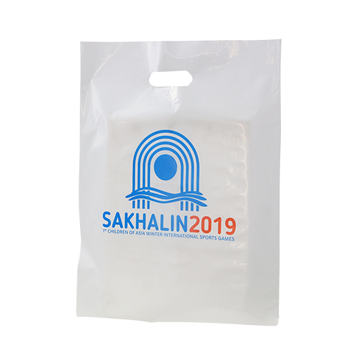 白色服裝宣傳PE平口袋定做