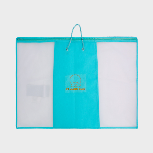 藍色無紡布家紡收納袋訂制