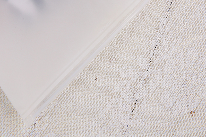 白色磨砂CPE服裝拉鏈袋