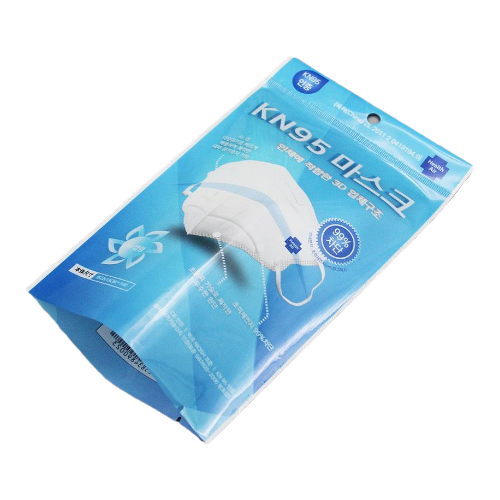 藍(lán)色自立底口罩包裝袋